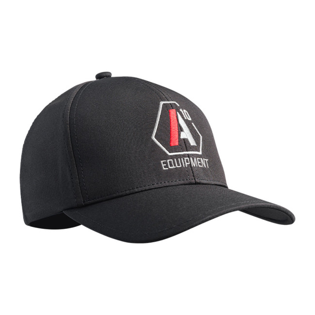 Stretch Fit Kappe A10 schwarz mit weißen / roten Logos - A10 Equipment