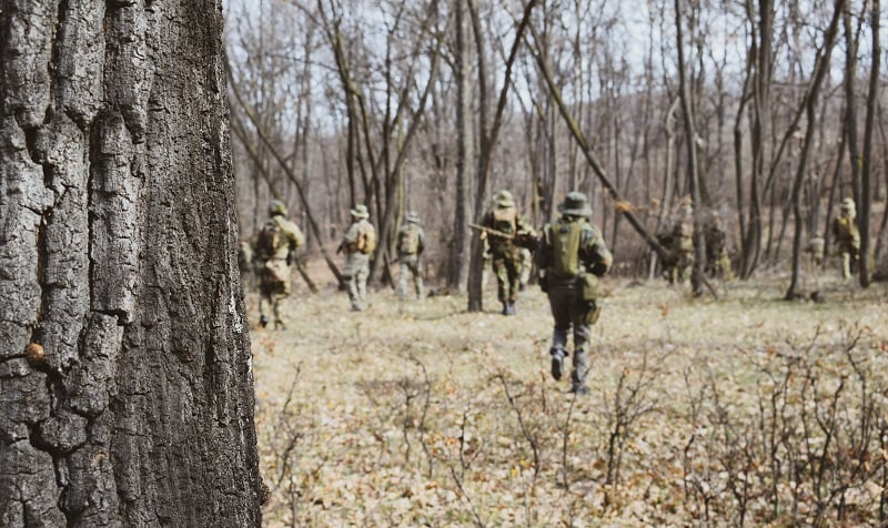 airsoft in the forest