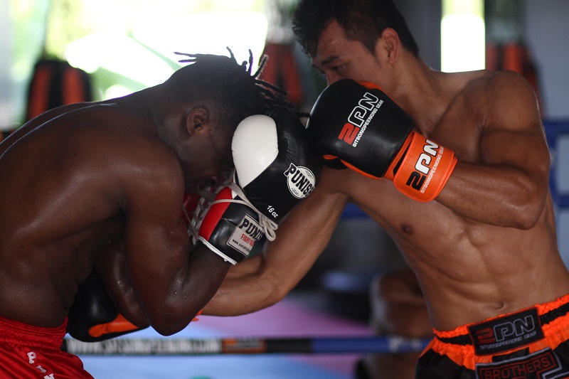 entraînement de boxe thaïlandaise