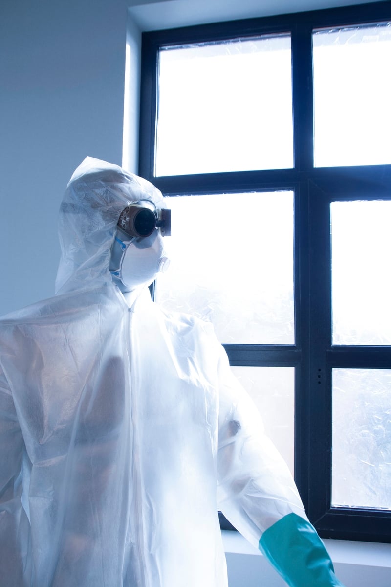 Protection intégrale pour le travail de peinture en intérieur