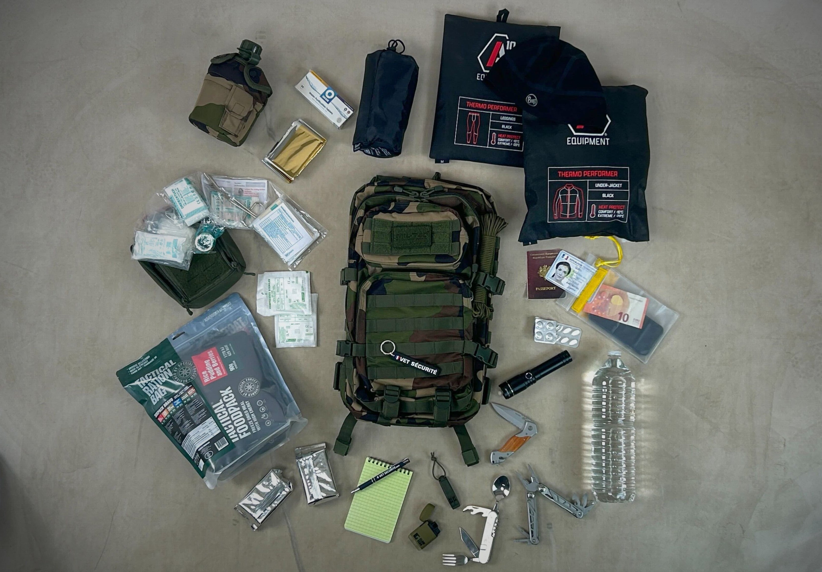 The survival bag made in vetsecurite.com
