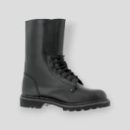 Leather combat boots